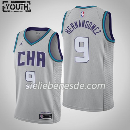Kinder NBA Charlotte Hornets Trikot Willy Hernangomez 9 Jordan Brand 2019-2020 City Edition Swingman